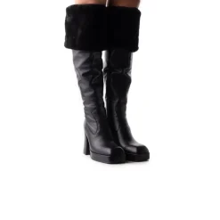 Women L'INTERVALLE Kelani Black Leather