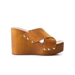 Women L'INTERVALLE Kitten Tan Suede