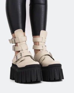 Women L'INTERVALLE Landry Off White Leather