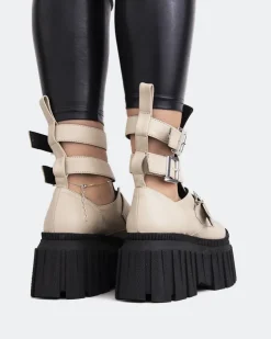 Women L'INTERVALLE Landry Off White Leather