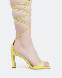 Women L'INTERVALLE Lavo, Lime Leather/Cuir Citron
