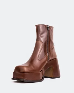 Women L'INTERVALLE Lepic Chestnut Leather