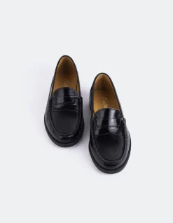 Women L'INTERVALLE Lettine Black Naplack Leather