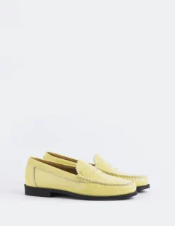 Women L'INTERVALLE Lettine Yellow Naplack Leather