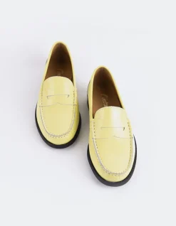 Women L'INTERVALLE Lettine Yellow Naplack Leather