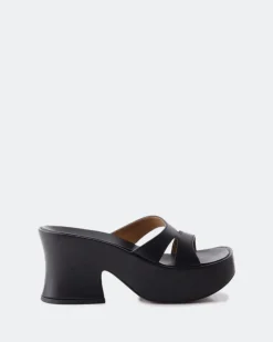 Women L'INTERVALLE Lexus Black Leather