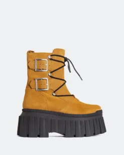 Women L'INTERVALLE Loker Camel Suede