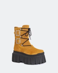 Women L'INTERVALLE Loker Camel Suede