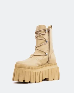 Women L'INTERVALLE Loker Cream Leather