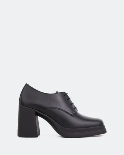 Women L'INTERVALLE Lombardia Black Leather