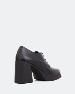 Women L'INTERVALLE Lombardia Black Leather