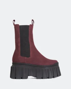 Women L'INTERVALLE Lorana Burgundy Suede