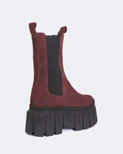 Women L'INTERVALLE Lorana Burgundy Suede