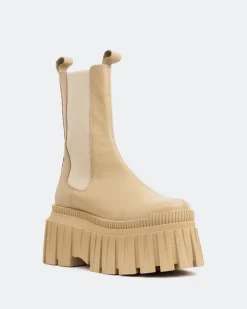 Women L'INTERVALLE Lorana Cream Leather
