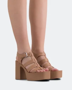 Women L'INTERVALLE Loup Nude Leather