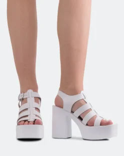 Women L'INTERVALLE Loup White Leather