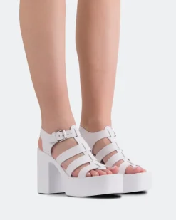 Women L'INTERVALLE Loup White Leather