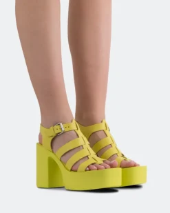 Women L'INTERVALLE Loup Yellow Leather