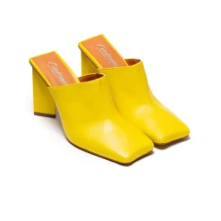 Women L'INTERVALLE Loutro Yellow Leather