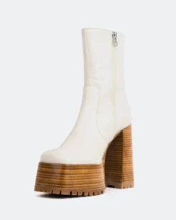 Women L'INTERVALLE Mackenzie Off White Leather