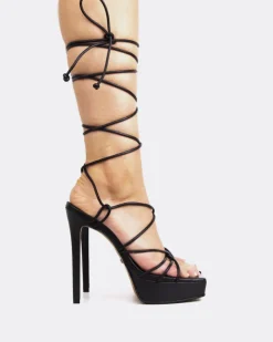 Women L'INTERVALLE Malibu Black Leather