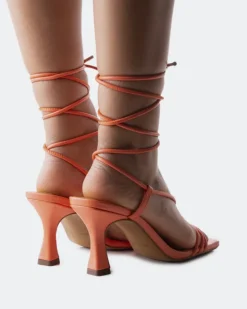 Women L'INTERVALLE Manola Coral Leather