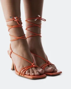 Women L'INTERVALLE Manola Coral Leather