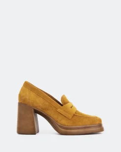 Women L'INTERVALLE Mantova Cognac Suede