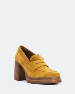 Women L'INTERVALLE Mantova Cognac Suede