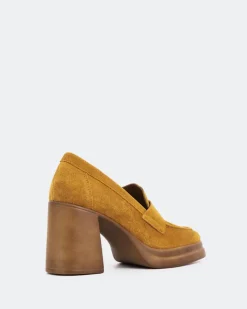 Women L'INTERVALLE Mantova Cognac Suede