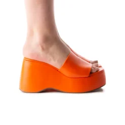 Women L'INTERVALLE Mariel Orange Leather