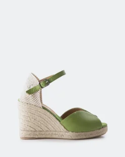 Women L'INTERVALLE Marzia Green Leather