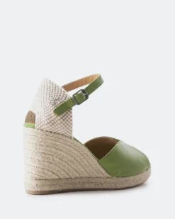 Women L'INTERVALLE Marzia Green Leather