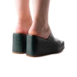 Women L'INTERVALLE Matamoros Green Leather