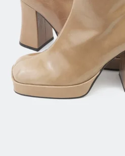 Women L'INTERVALLE Mayotte Camel Leather