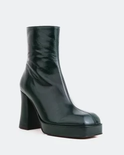 Women L'INTERVALLE Mayotte Green Leather