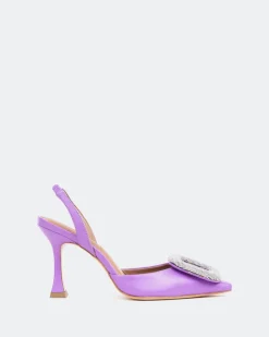 Women L'INTERVALLE Mayta Purple Leather