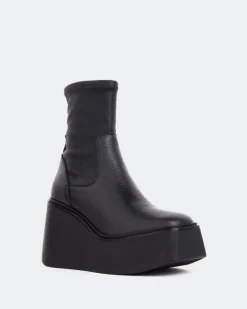 Women L'INTERVALLE Mellini Black Leather