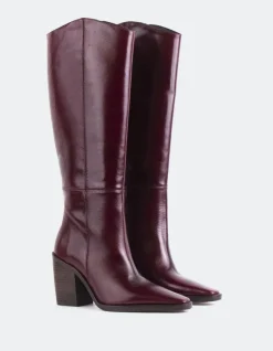 Women L'INTERVALLE Melville Burgundy Leather