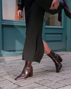 Women L'INTERVALLE Meraly Dark Brown Leather