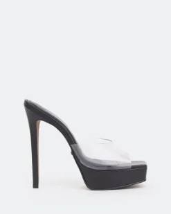 Women L'INTERVALLE Meredith, Black Clear/Vinyl Noir