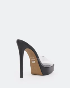 Women L'INTERVALLE Meredith, Black Clear/Vinyl Noir