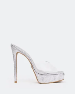 Women L'INTERVALLE Meredith, Silver Clear/Vinyl Argenté