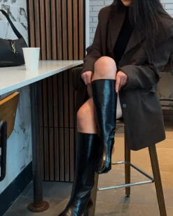 Women L'INTERVALLE Merit Black Leather