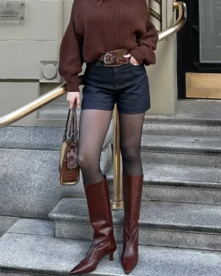 Women L'INTERVALLE Merit Chestnut Leather