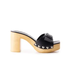 Women L'INTERVALLE Micro Black Leather