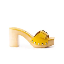 Women L'INTERVALLE Micro Mustard Leather