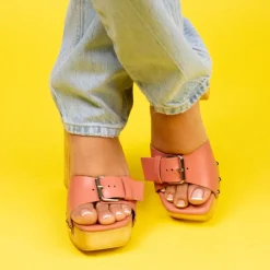 Women L'INTERVALLE Micro Mustard Leather