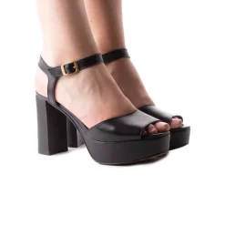 Women L'INTERVALLE Minorca Black Leather