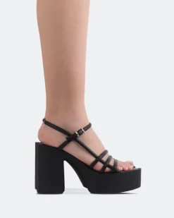 Women L'INTERVALLE Minou Black Leather